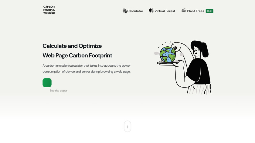Carbon Neutral Website Landing Page