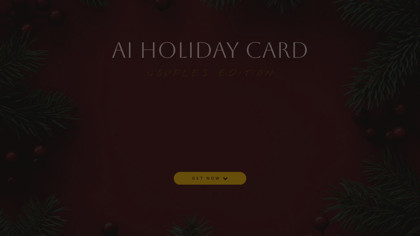 AI holiday cards Landing Page