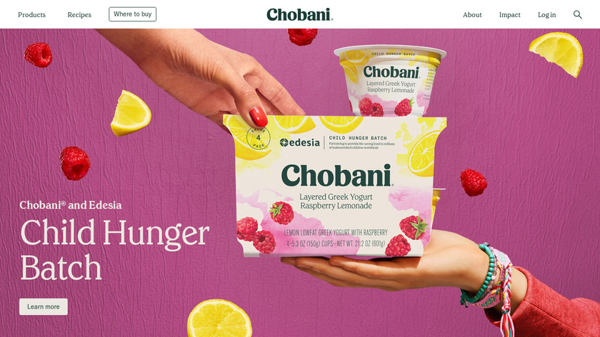 Chobani Landing Page