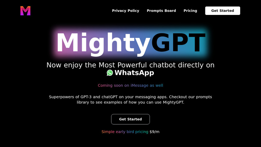 MightyGPT Landing Page