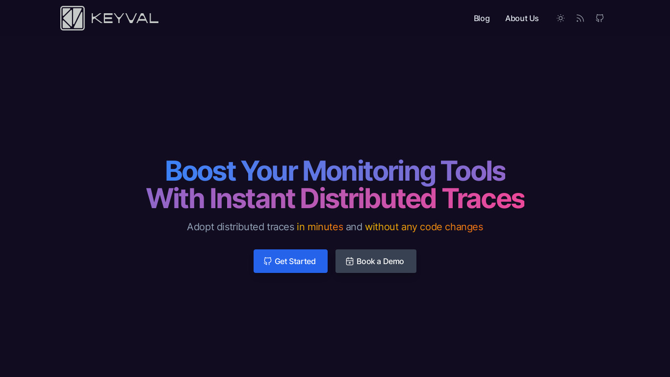 Odigos Landing page