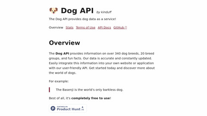 Dog API image