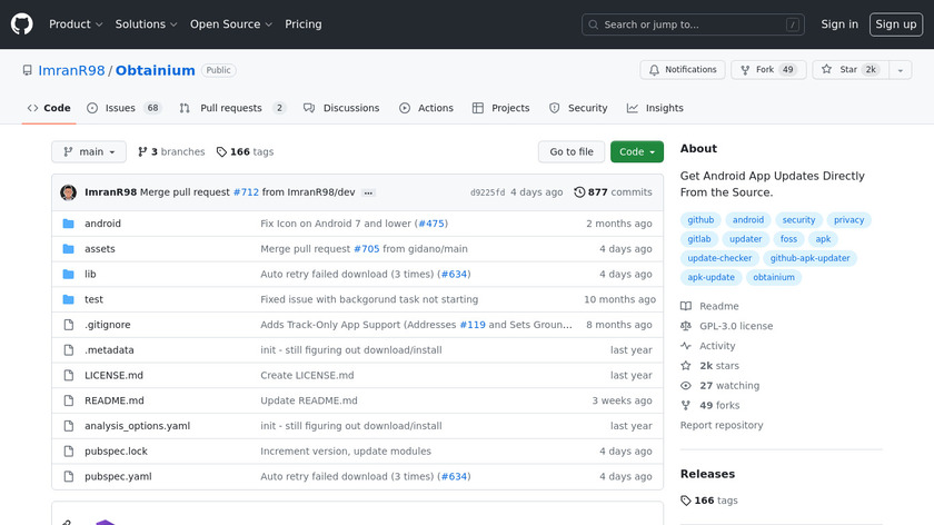 Obtainium Landing Page