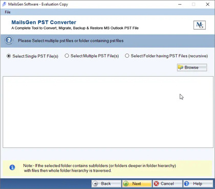 MailsGen PST Converter image