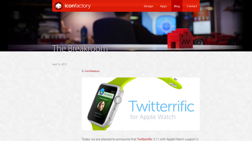 Twitterrific for  Watch Landing Page