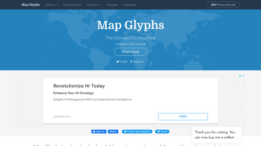 Map Glyphs Landing Page