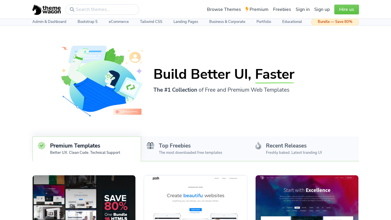 ThemeWagon Landing page