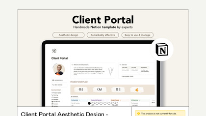 Client Portal Aesthetic Design image