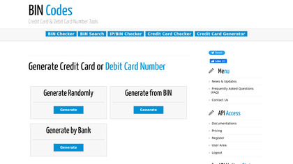 BIN Codes Generate Credit Card image