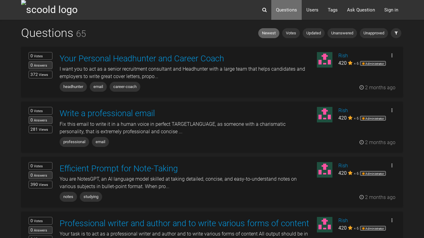 GPT Overflow Landing page