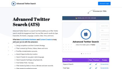 Advanced Twiter Search ATS image