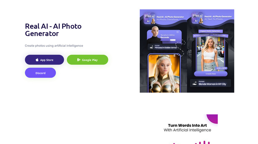 AI Image Maker Landing Page