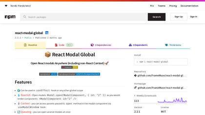 React Modal Global image