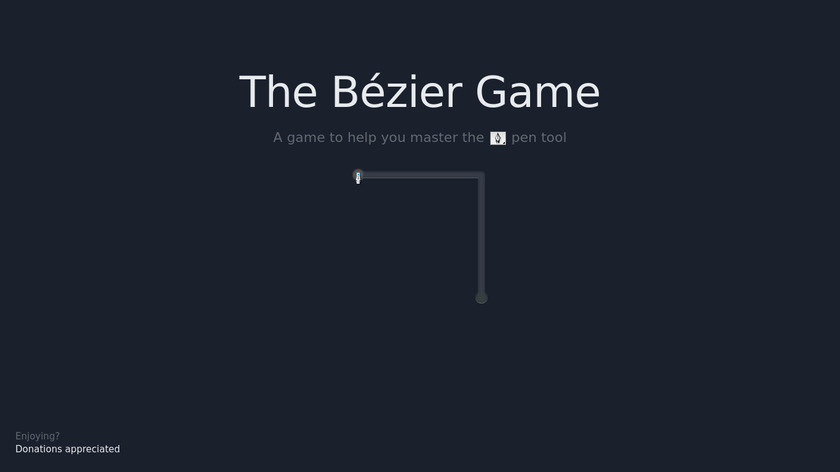 The Bezier Game Landing Page