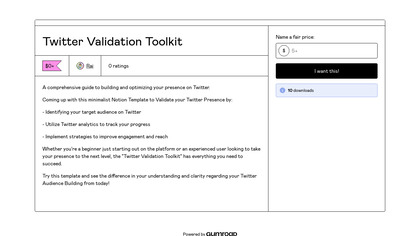 Twitter Validation Toolkit image