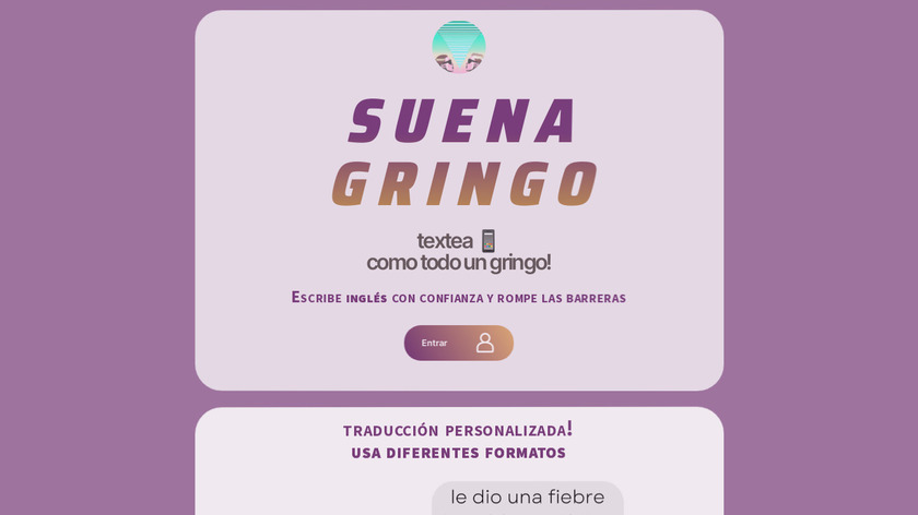 SuenaGringo AI Landing Page
