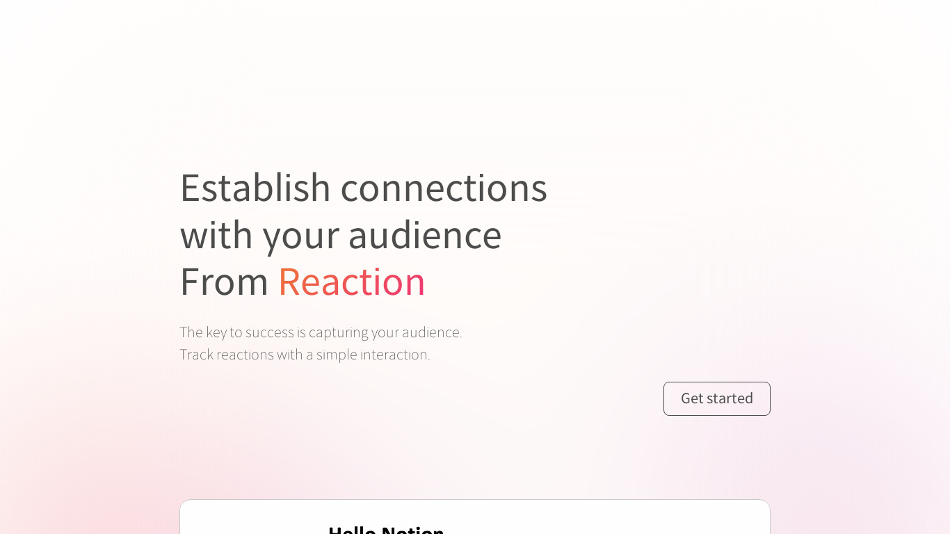 Joey Landing page