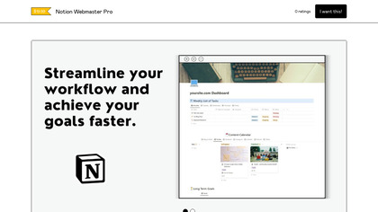 Notion Webmaster Pro image