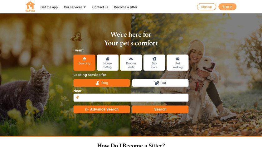 Woofmeets Landing Page