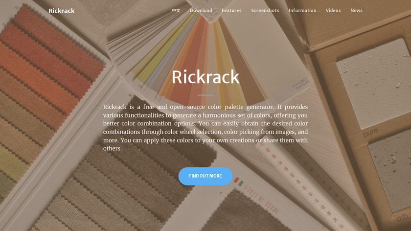 Rickrack Landing Page