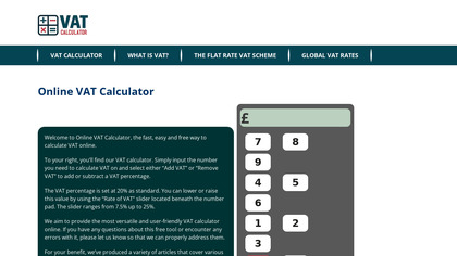 Online VAT Calculator UK image