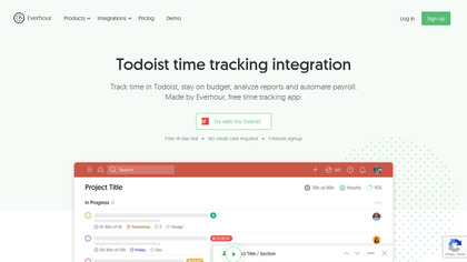 Todoist Time Tracking by Everhour image