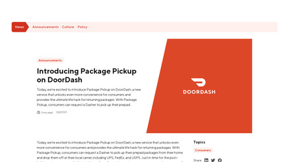 Package Pickup by DoorDash image