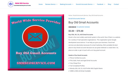 Smmseoservice Buy Old Gmail Accounts image