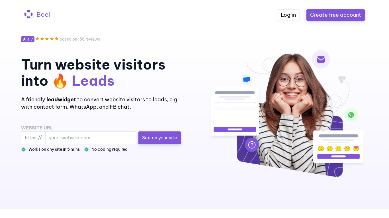 Boei Landing page