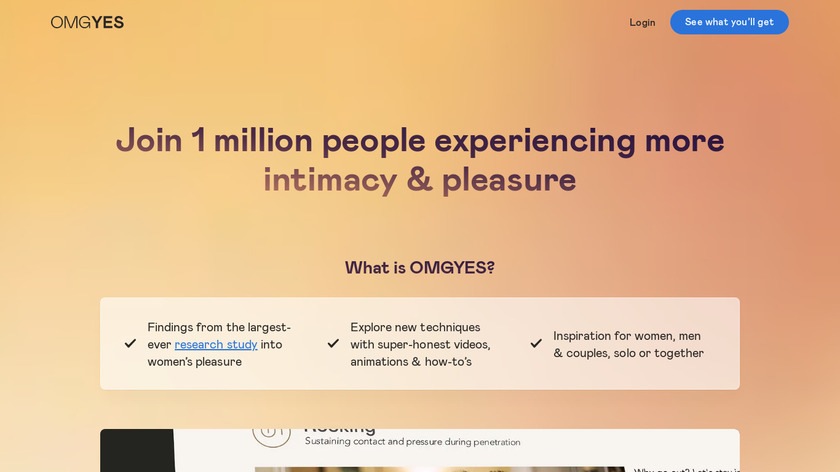 OMGYES Landing Page