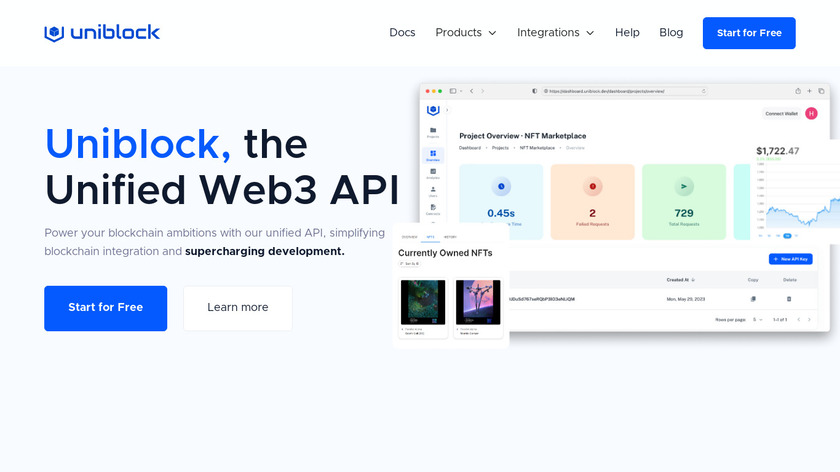 Uniblock Landing Page