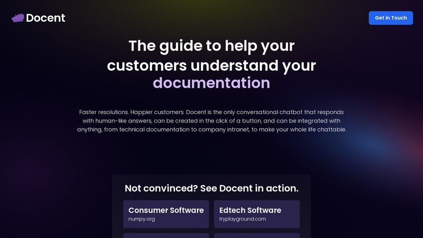 Docent Landing Page
