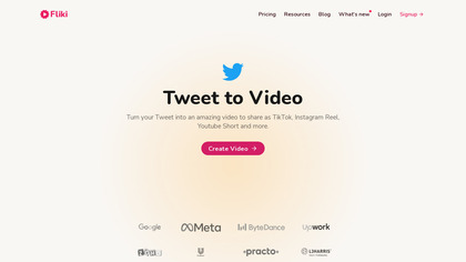 Tweet to Video by Fliki screenshot
