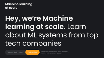 Machine learning at scale image