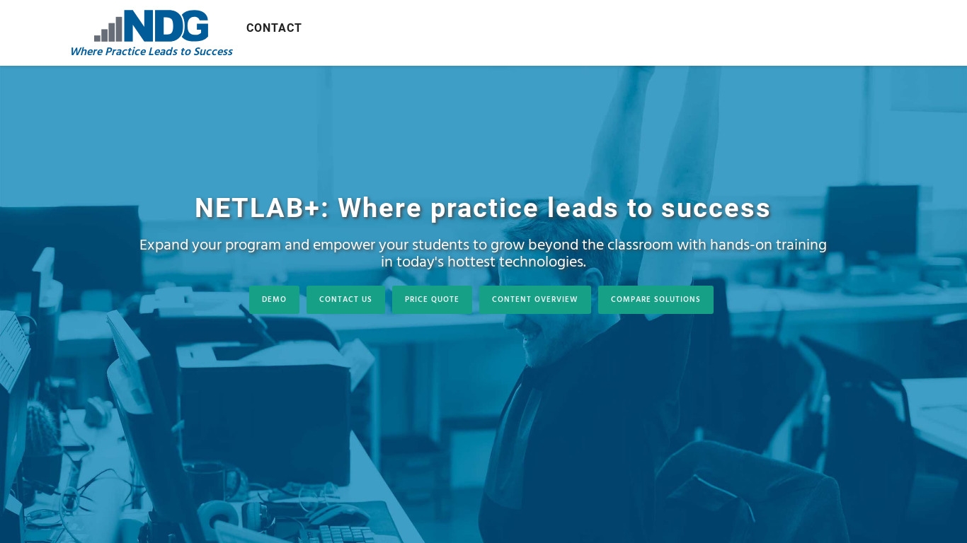 NETLAB+ Landing page