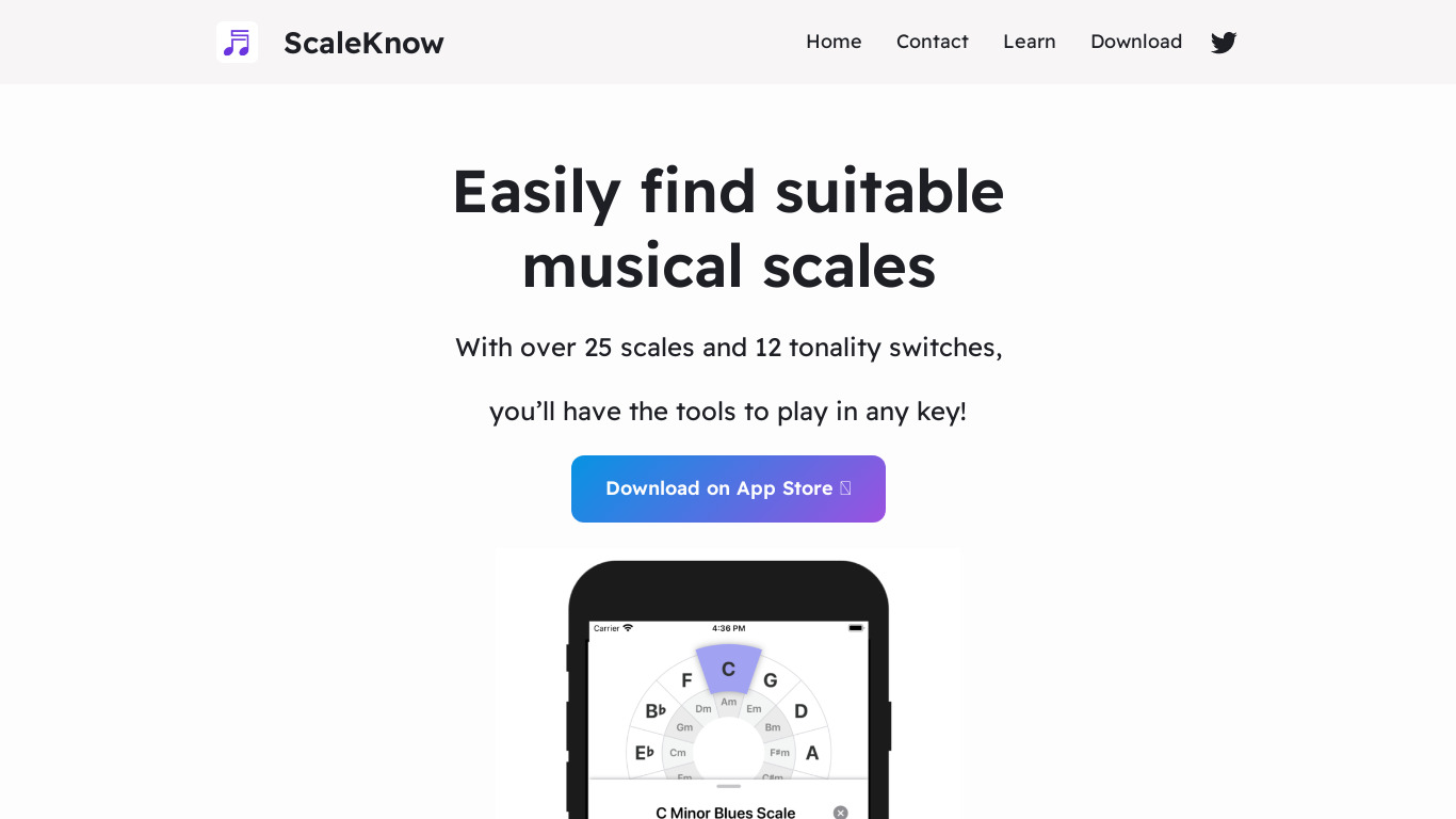 ScaleKnow Landing page