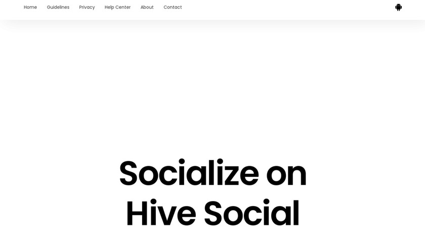 Hive Social Landing Page