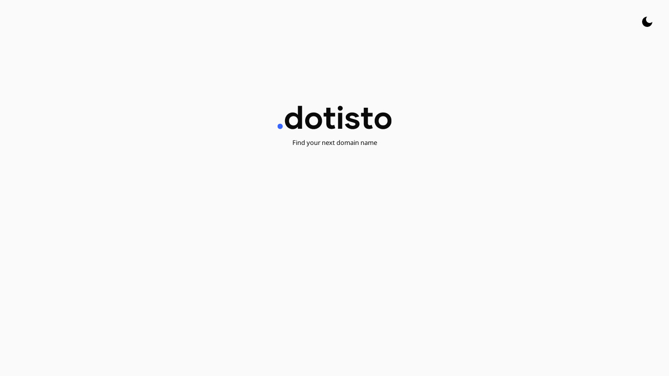 .dotisto Landing page