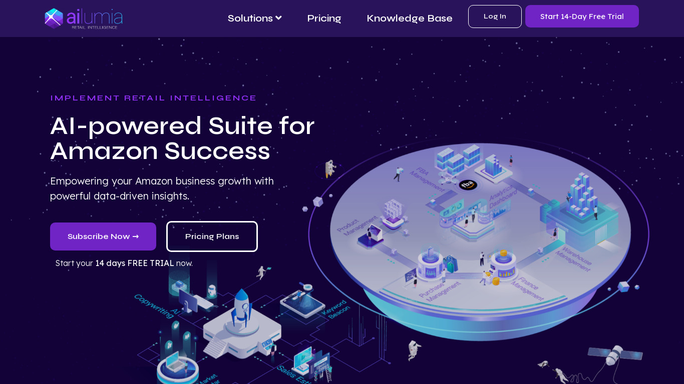 Ailumia Landing page