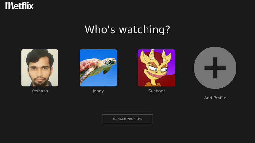 Metflix Landing Page