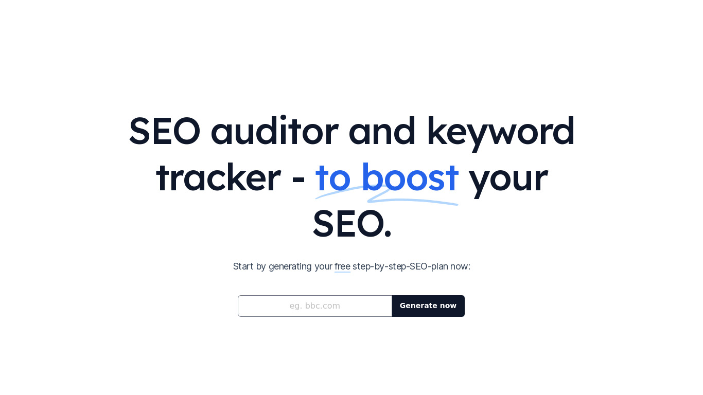 SerpMaze.com | Free SEO auditor Landing page