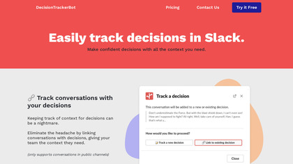 Decision Tracker for Slack image