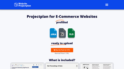 E-Commerce Projectplan Pack image