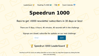 Speedrun 1000 image