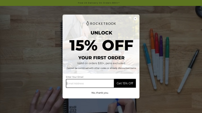 Rocketbook Landing Page
