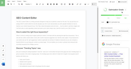 SEO Content Editor by SEOReviewTools image