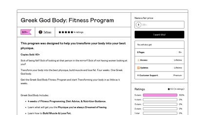 Greek God Body: Fitness Program image