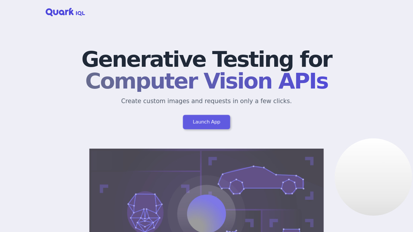 QuarkIQL Landing page