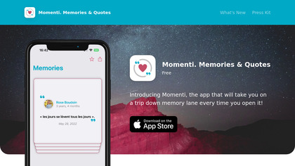 Momenti. Memories & Quotes image