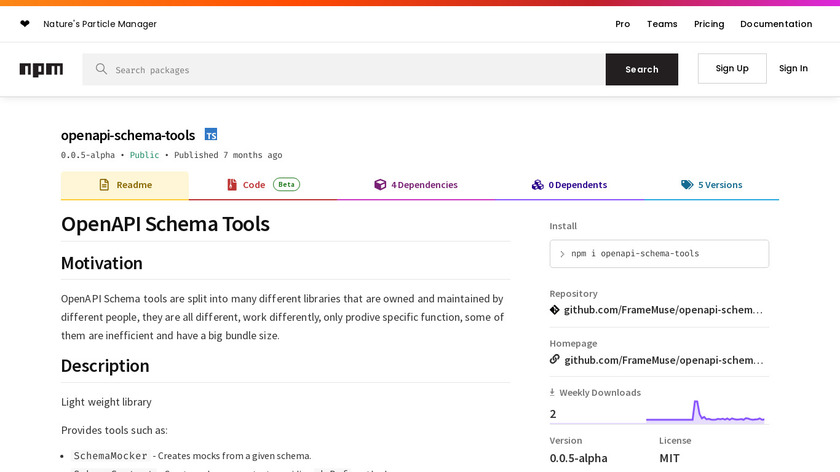 OpenAPI Schema Tools Landing Page